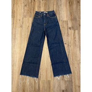 Levis Premium Womens Ribcage Wide Leg Jeans Size 25